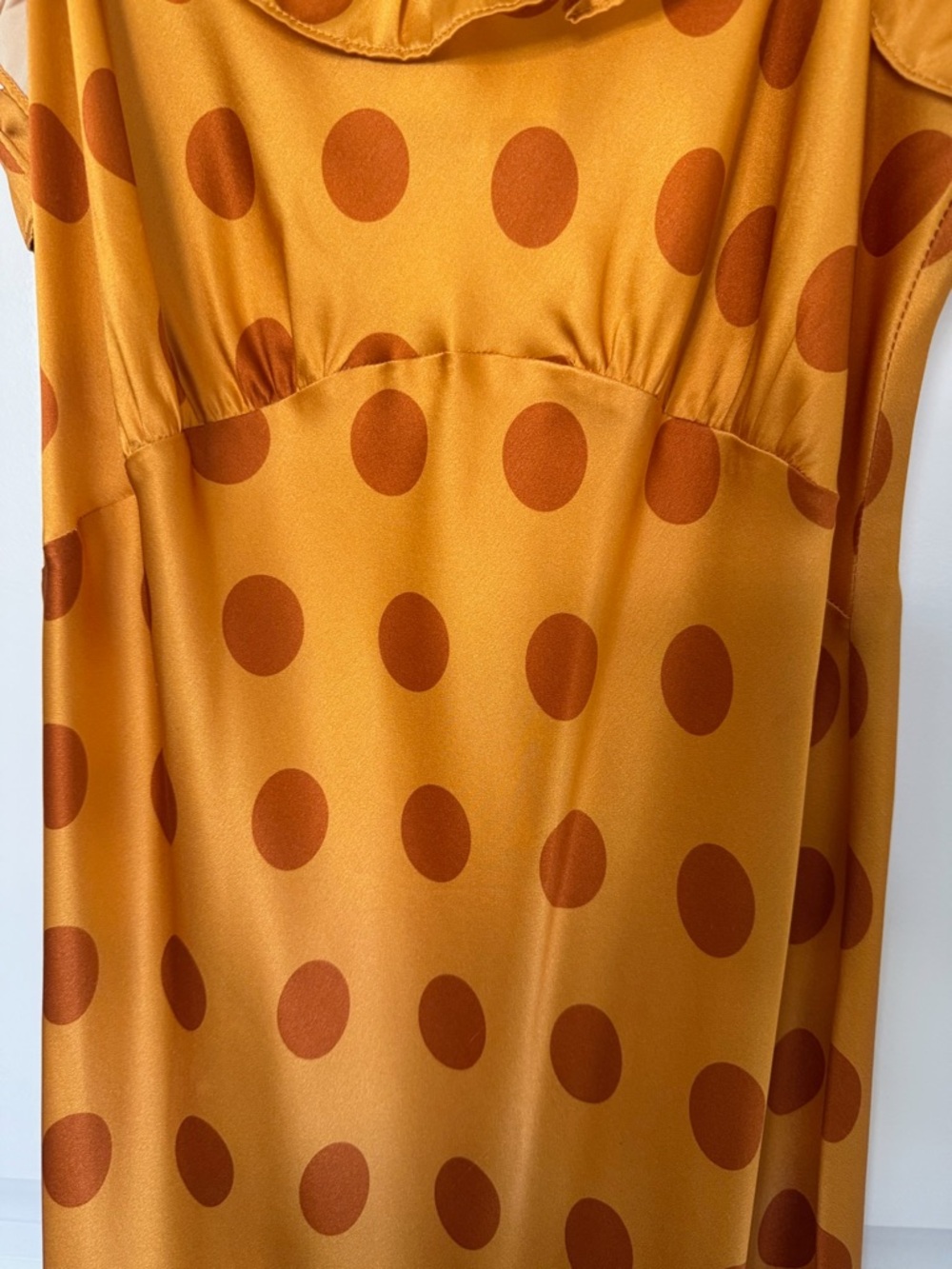 Reformation | Aribella 100% Silk Dress in Orange Crush - Picture 5 of 13